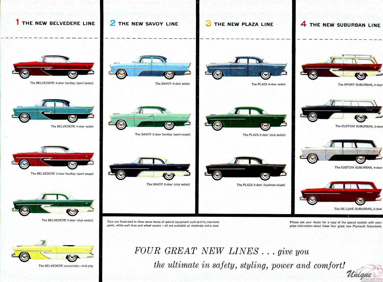 1956 Plymouth Brochure Page 3